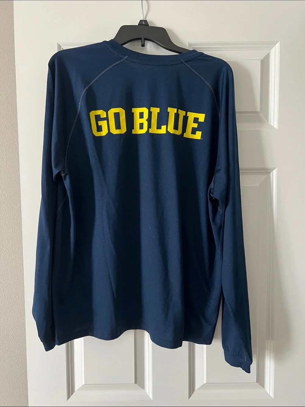 adidas Michigan Navy Long-Sleeve Tee